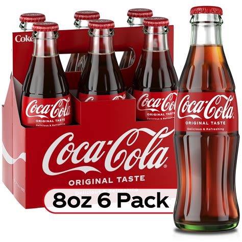 Coca-Cola Soda Pop, 8 fl oz, 6 Pack Glass Bottles - Walmart.com