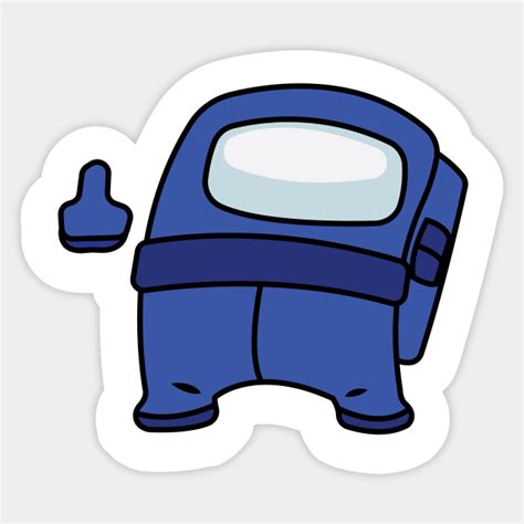 Blue Sus Sign #1 - Among Us - Sticker | TeePublic