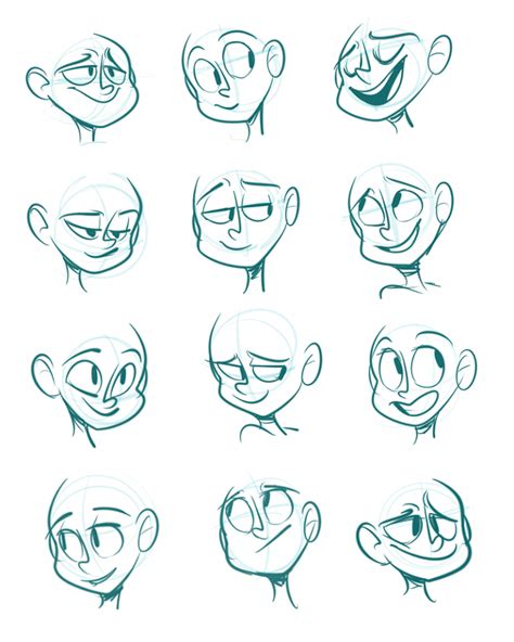 10 Cartoon Drawing Facial Expression Ideas - Brighter Craft | Drawing ...