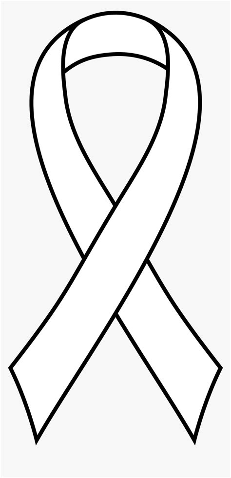 Ribbon Clipart Awareness - Lung Cancer Ribbon Svg, HD Png Download ...