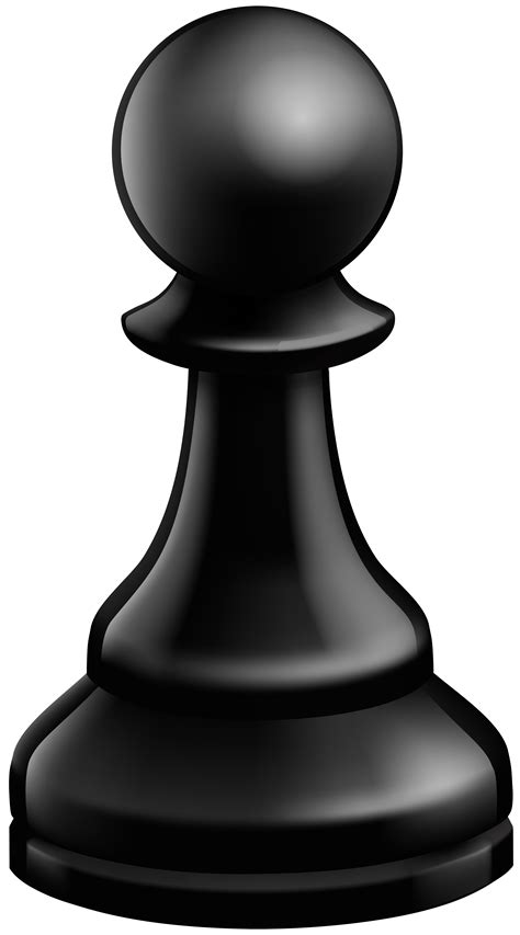 Pawn Black Chess Piece PNG Clip Art - Best WEB Clipart