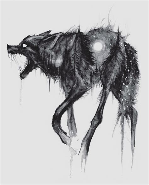 Absolutely stunning artwork from @bserway 🖤 Have you ever seen a wolf ...