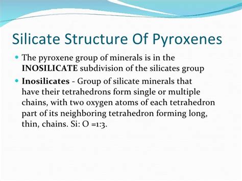 The pyroxene group of minerals03