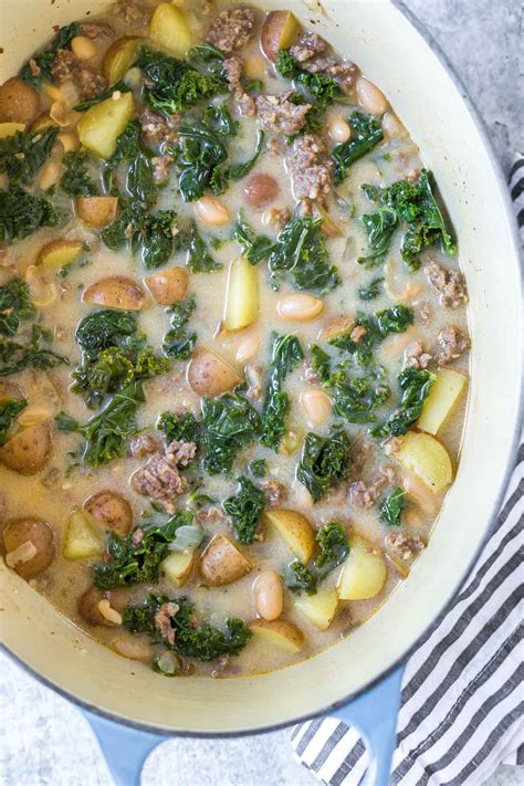 Tuscan Sausage and Kale Soup - Simply Whisked