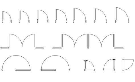 Autocad Doors Blocks Library Exterior Door Autocad