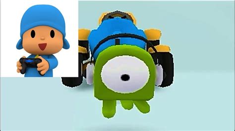 Green Alien Pocoyo Racing Mirrored Pipes - YouTube