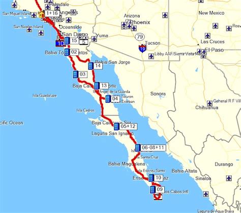 Road Map Of Baja Mexico