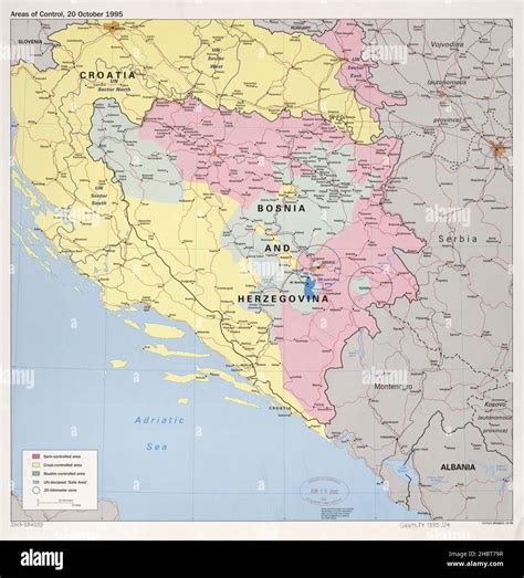 Yugoslav conflict war map hi-res stock photography and images - Alamy