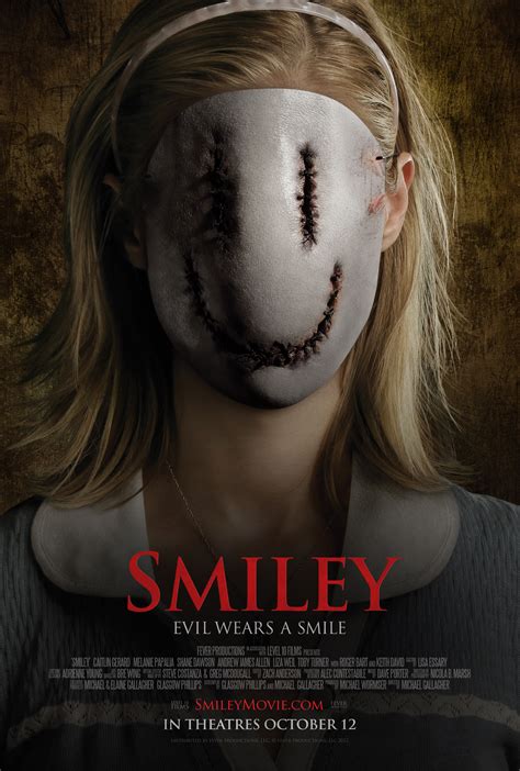 Grin At The "Official" One-Sheet For 'Smiley' - Bloody Disgusting