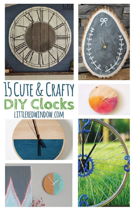 15 Cute & Crafty DIY Clocks - Little Red Window