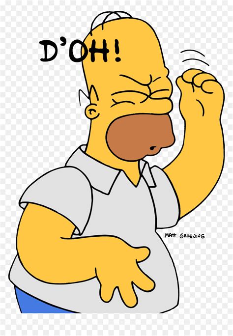 Homer Simpson D Oh, HD Png Download - vhv