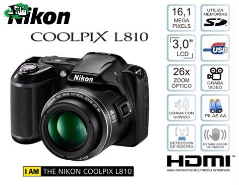 Cámara Nikon Coolpix L810 + KIT Accesorios usada en Venta - BTT