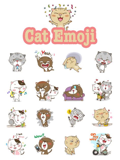 App Shopper: Animated Cat Emoji Sticker Pack For iMessage (Stickers)