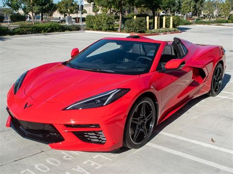 Corvettes for Sale: Torch Red 2020 Corvette Convertible Offered on ...