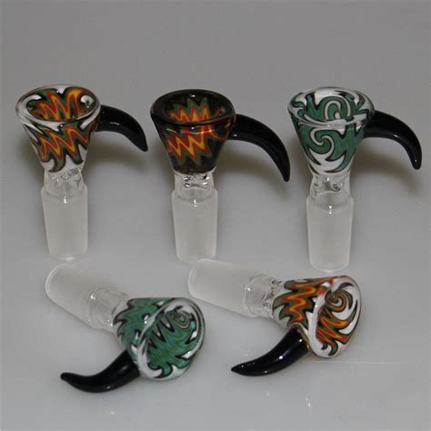 ful Glass Smoking Bowls 14mm 18mm Male Glass Bowl Beautiful Slide ...