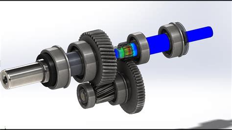 Solidworks simulation shaft design - YouTube