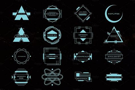 16 Sci-Fi Tech Space Logos | Sci fi, Graphic design logo, Sci fi tech