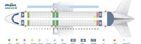 Seat Map Airbus A319 Allegiant Air Seating Chart Picture | Seating plan ...