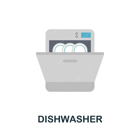 Premium Vector | Dishwasher icon Simple element from kitchen appliances ...