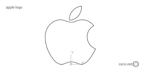 Apple Inc logo drawing