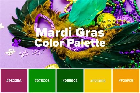 3 Inspiring Mardi Gras Colors For Graphic Design Projects