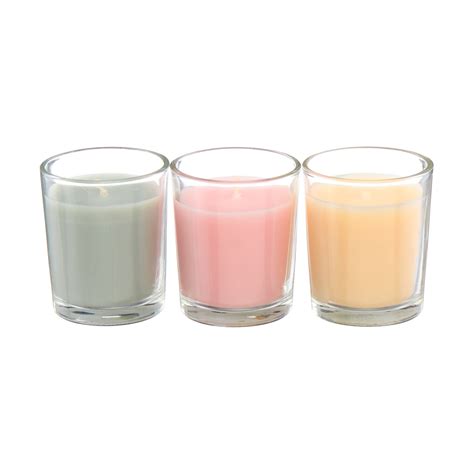 Lush Magnolia Scented Candle Set, 3 Count