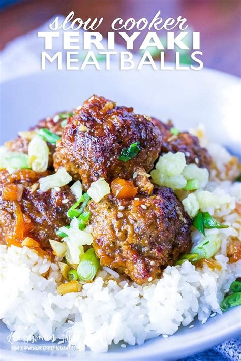 Teriyaki meatballs are a flavor-packed crockpot meatball recipe that ...