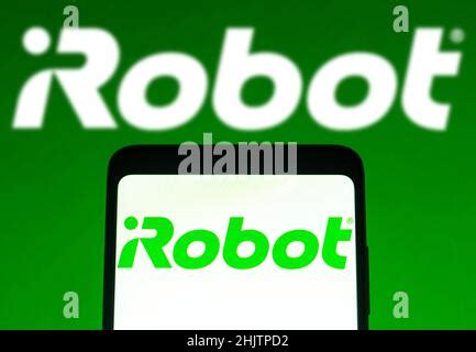 In this photo illustration the iRobot Corporation logo seen displayed ...