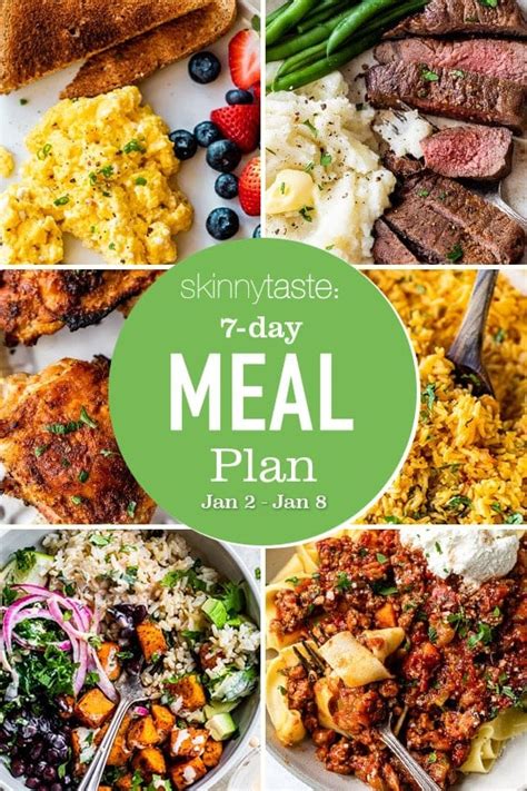 7 Day Healthy Meal Plan (Jan 2-8) - Recipe Chronicle