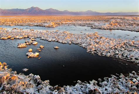 SALT FLAT AT THE ATACAMA DESERT: CHILE