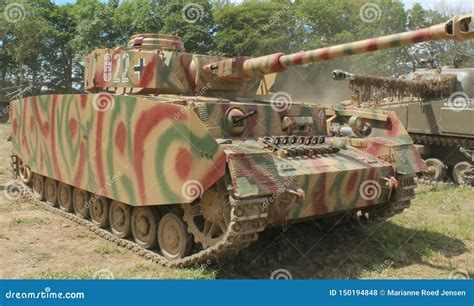 The German WW Panzer IV Tank Stock Photo - Image of tank, camouflage ...