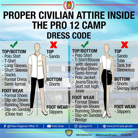 LOOK! PRO 12 DRESS CODE FOR... - Police Regional Office 12 | Facebook