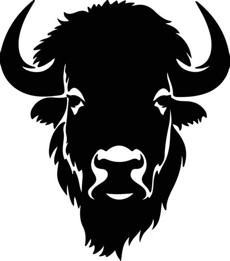 bison silhouette portrait 38488179 Vector Art at Vecteezy