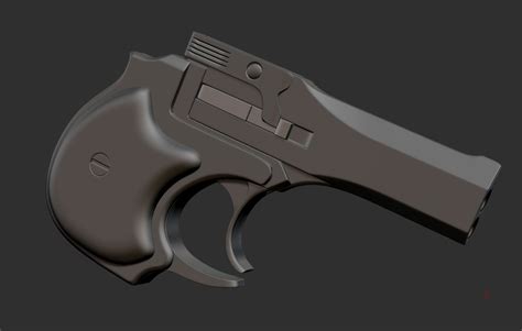 Derringer Wallet Gun — polycount