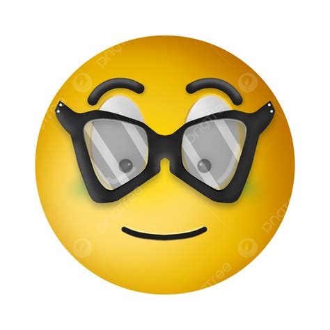 Smart 3d Images Hd, 3d Emoji Smart People Wear Glasses, Emoji, Emoticon ...