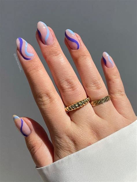 25 Minimalistic Swirl Nails Design for Summer in 2021 | Nails today ...