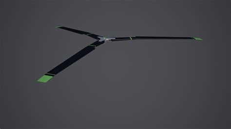 Free Light Helicopter Rotor Animation 3d Model