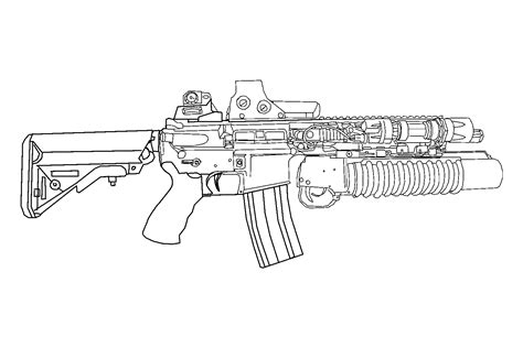 M16 spec ops style-sketch by lewi-apple on DeviantArt