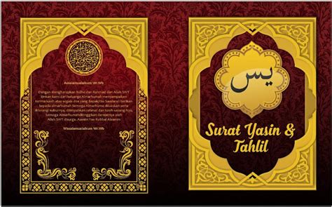 Download Gratis Cover Buku Yasin Desain Keren | Design Corel