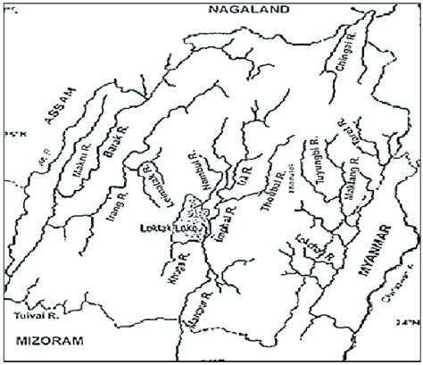 Drainage system of Manipur (Map not to scale) | Download Scientific Diagram