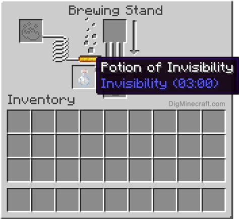 How to make a Potion of Invisibility (3:00) in Minecraft