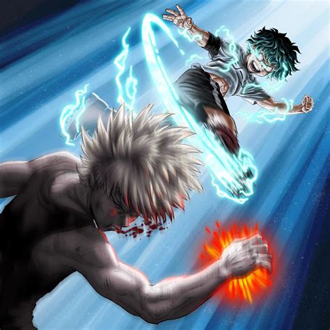 Rivals (Just re-watched the Midoriya vs Bakugo fight for the umpteenth ...