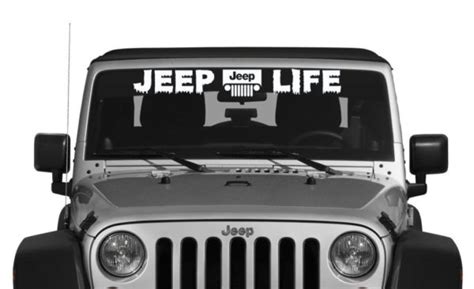 Jeep Life Vinly Window Decal Stickers