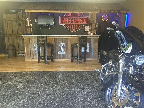 Rustic Garage Bar for Your Man Cave