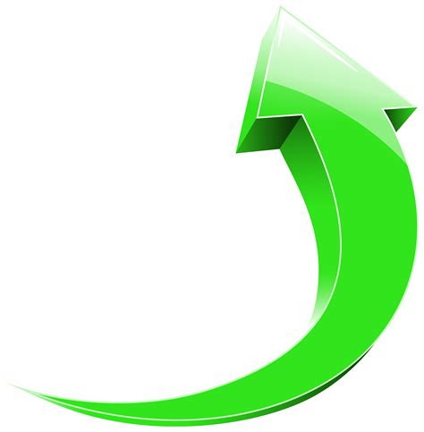 Green Curved Arrow Png Round Arrow Logo Png Transparent Cartoon ...