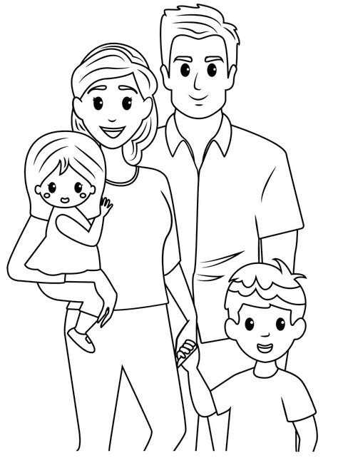 Coloriage Famille Dessin Et Coloriage | The Best Porn Website