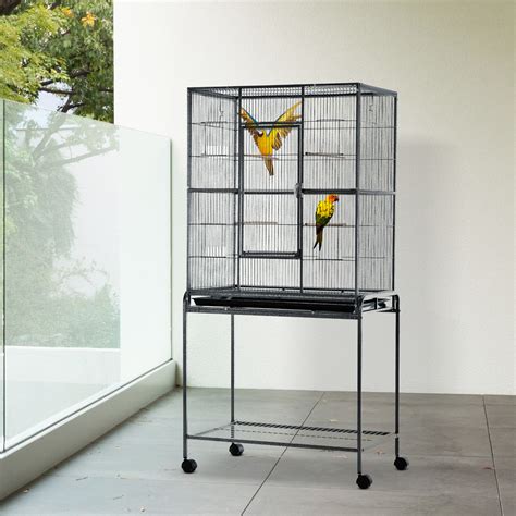 Tucker Murphy Pet™ Sydnee 64.25'' Steel Flat Top Floor Bird Cage with ...