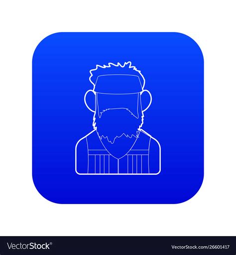 Programmer icon blue Royalty Free Vector Image