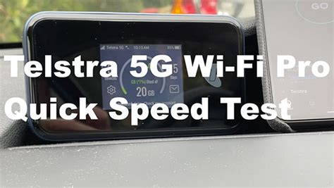 Telstra 5G Wi Fi Pro Quick Speed Test [Video] - Alex Kidman