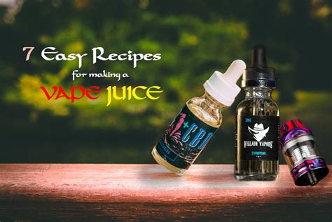 Easy Diy Vape Juice Recipe | Deporecipe.co